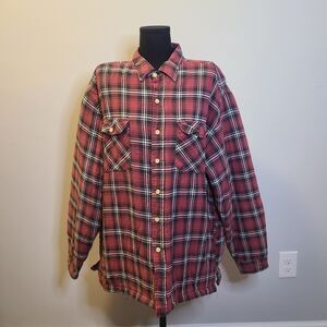 Vintage Greatland Flannel Jacket Men's XL Retro 80s 90s Tartan Plaid Button Up